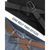 image:imageBOSTANTEN Belt Men Leather Reversible Belts for Men 1 38 for Casual Golf Dress Pants TwoinOne Belt Gift006gunblackCognac