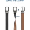 image:imageBOSTANTEN Belt Men Leather Reversible Belts for Men 1 38 for Casual Golf Dress Pants TwoinOne Belt Gift006gunblackCognac
