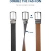 image:imageBOSTANTEN Belt Men Leather Reversible Belts for Men 1 38 for Casual Golf Dress Pants TwoinOne Belt Gift008verticalblackBrown