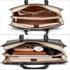 image:imageBOSTANTEN Briefcase for Women 156 Inch Genuine Leather Laptop Briefcase Shoulder Work Tote Bag PurseBblack