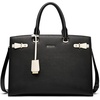 image:imageBOSTANTEN Briefcase for Women 156 Inch Genuine Leather Laptop Briefcase Shoulder Work Tote Bag PurseBblack