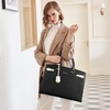 image:imageBOSTANTEN Briefcase for Women 156 Inch Genuine Leather Laptop Briefcase Shoulder Work Tote Bag PurseBblack