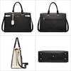 image:imageBOSTANTEN Briefcase for Women 156 Inch Genuine Leather Laptop Briefcase Shoulder Work Tote Bag PurseBblack