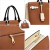 image:imageBOSTANTEN Briefcase for Women 156 Inch Genuine Leather Laptop Briefcase Shoulder Work Tote Bag PurseCbrown