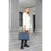 image:imageBOSTANTEN Briefcase for Women 156 Inch Genuine Leather Laptop Briefcase Shoulder Work Tote Bag PurseDblue
