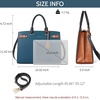 image:imageBOSTANTEN Briefcase for Women 156 Inch Genuine Leather Laptop Briefcase Shoulder Work Tote Bag PurseDblue