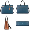 image:imageBOSTANTEN Briefcase for Women 156 Inch Genuine Leather Laptop Briefcase Shoulder Work Tote Bag PurseDblue