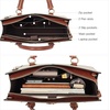 image:imageBOSTANTEN Briefcase for Women 156 inch Leather Laptop Bag Vintage Slim Lawyer Business Bag Stylish Work PurseAbeigebrown