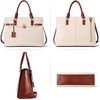 image:imageBOSTANTEN Briefcase for Women 156 inch Leather Laptop Bag Vintage Slim Lawyer Business Bag Stylish Work PurseAbeigebrown