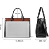image:imageBOSTANTEN Briefcase for Women 156 inch Leather Laptop Bag Vintage Slim Lawyer Business Bag Stylish Work PurseBblackbrown