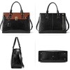 image:imageBOSTANTEN Briefcase for Women 156 inch Leather Laptop Bag Vintage Slim Lawyer Business Bag Stylish Work PurseBblackbrown