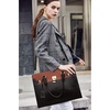 image:imageBOSTANTEN Briefcase for Women 156 inch Leather Laptop Bag Vintage Slim Lawyer Business Bag Stylish Work PurseBblackbrown