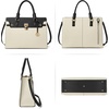 image:imageBOSTANTEN Briefcase for Women 156 inch Leather Laptop Bag Vintage Slim Lawyer Business Bag Stylish Work PurseFbeigeblack