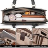 image:imageBOSTANTEN Briefcase for Women 156 inch Leather Laptop Bag Vintage Slim Lawyer Business Bag Stylish Work PurseFbeigeblack
