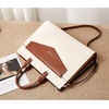 image:imageBOSTANTEN Briefcase for Women Laptop Tote 156 Inch Genuine Leather Handbag Work Bag BeigeAbeigebrown
