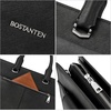image:imageBOSTANTEN Briefcase for Women Laptop Tote 156 Inch Genuine Leather Handbag Work Bag BeigeCblack