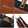 image:imageBOSTANTEN Briefcase for Women Laptop Tote 156 Inch Genuine Leather Handbag Work Bag BeigeDblackbrown