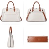 image:imageBOSTANTEN Briefcase for Women Leather 156 inch Laptop Shoulder Bag Office Work Crossbody HandbagAbeigebrown