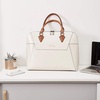 image:imageBOSTANTEN Briefcase for Women Leather 156 inch Laptop Shoulder Bag Office Work Crossbody HandbagAbeigebrown