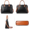 image:imageBOSTANTEN Briefcase for Women Leather 156 inch Laptop Shoulder Bag Office Work Crossbody HandbagBblackbrown