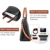 image:imageBOSTANTEN Briefcase for Women Leather 156 inch Laptop Shoulder Bag Office Work Crossbody HandbagBblackbrown