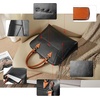 image:imageBOSTANTEN Briefcase for Women Leather 156 inch Laptop Shoulder Bag Office Work Crossbody HandbagBblackbrown