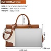 image:imageBOSTANTEN Briefcase for Women Leather Laptop Bag 156 inch Computer Messenger Office Business Work ToteApricot