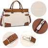 image:imageBOSTANTEN Briefcase for Women Leather Laptop Bag 156 inch Computer Messenger Office Business Work ToteApricot