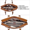 image:imageBOSTANTEN Briefcase for Women Leather Laptop Bag 156 inch Computer Messenger Office Business Work ToteApricot