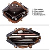 image:imageBOSTANTEN Briefcase for Women Leather Laptop Bag 156 inch Computer Messenger Office Business Work ToteBlack