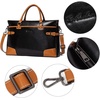 image:imageBOSTANTEN Briefcase for Women Leather Laptop Bag 156 inch Computer Messenger Office Business Work ToteBlack