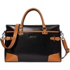 image:imageBOSTANTEN Briefcase for Women Leather Laptop Bag 156 inch Computer Messenger Office Business Work ToteBlack