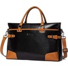 image:imageBOSTANTEN Briefcase for Women Leather Laptop Bag 156 inch Computer Messenger Office Business Work ToteBlack