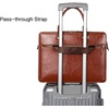 image:imageBOSTANTEN Briefcases for Men Messenger Bag Genuine Leather Laptop Bag 156 inch Office Work Tote for Buisness TravelAbrown