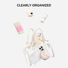 image:imageBOSTANTEN Clear Bag for Stadium Events Small Clear Crossbody Purse with Top Handle for Concerts SportsA01beige