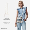 image:imageBOSTANTEN Clear Bag for Stadium Events Small Clear Crossbody Purse with Top Handle for Concerts SportsA01beige