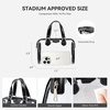 image:imageBOSTANTEN Clear Bag for Stadium Events Small Clear Crossbody Purse with Top Handle for Concerts SportsA01black