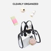 image:imageBOSTANTEN Clear Bag for Stadium Events Small Clear Crossbody Purse with Top Handle for Concerts SportsA01black