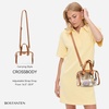 image:imageBOSTANTEN Clear Bag for Stadium Events Small Clear Crossbody Purse with Top Handle for Concerts SportsA01brown