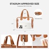image:imageBOSTANTEN Clear Bag for Stadium Events Small Clear Crossbody Purse with Top Handle for Concerts SportsA01brown
