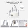 image:imageBOSTANTEN Clear Bag for Stadium Events Small Clear Crossbody Purse with Top Handle for Concerts SportsA01grey