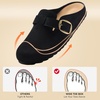 image:imageBOSTANTEN Clogs for Women Wide Width Comfortable Suede Mules with Soft Footbed and Arch Support Cute Slip On Potato ShoesBlack