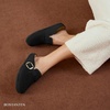 image:imageBOSTANTEN Clogs for Women Wide Width Comfortable Suede Mules with Soft Footbed and Arch Support Cute Slip On Potato ShoesBlack