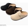 image:imageBOSTANTEN Clogs for Women Wide Width Comfortable Suede Mules with Soft Footbed and Arch Support Cute Slip On Potato ShoesCoffee