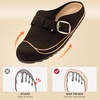 image:imageBOSTANTEN Clogs for Women Wide Width Comfortable Suede Mules with Soft Footbed and Arch Support Cute Slip On Potato ShoesCoffee