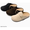 image:imageBOSTANTEN Clogs for Women Wide Width Comfortable Suede Mules with Soft Footbed and Arch Support Cute Slip On Potato ShoesTaupe