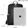image:imageBOSTANTEN Genuine Leather 156 inch Laptop Backpack Purse for Women College Casual Backpack Travel Bag1black