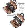image:imageBOSTANTEN Genuine Leather 156 inch Laptop Backpack Purse for Women College Casual Backpack Travel Bag1black