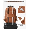 image:imageBOSTANTEN Genuine Leather 156 inch Laptop Backpack Purse for Women College Casual Backpack Travel Bag1brown