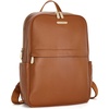 image:imageBOSTANTEN Genuine Leather 156 inch Laptop Backpack Purse for Women College Casual Backpack Travel Bag1brown